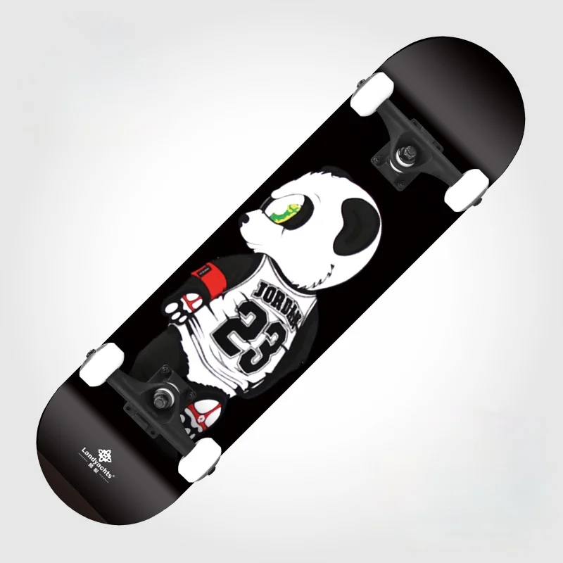 

Luxury Maple Skateboard Hardware High Quality Sandpaper Skateboard Professional Double Rocker Lija Skate Sports Equipment