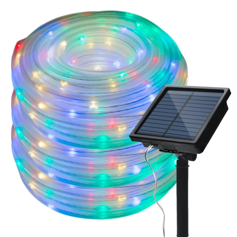 100/200 LEDs Solar Powered Rope Tube String Lights Outdoor Waterproof Fairy Lights Garden Garland for Christmas Yard Decoration
100/200 LEDs Solar Powered Rope Tube String Lights Outdoor Waterproof Fairy Lights Garden Garland for Christmas Yard Decoration
