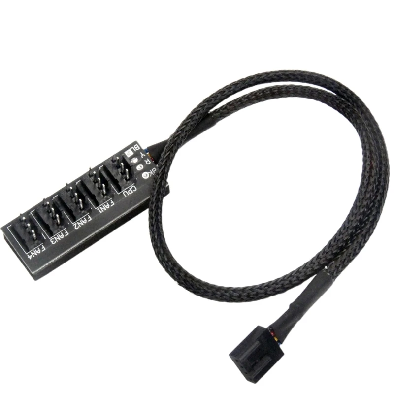 Motherboard 4Pin/pin PWM hub FAN HUB computer temperature control speed control board chassis four-wire fan controller
Motherboard 4Pin/pin PWM hub FAN HUB computer temperature control speed control board chassis four-wire fan controller