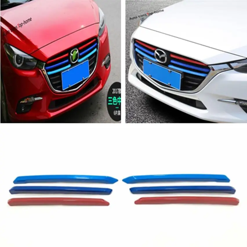 Yimaautotrims переоборудование экстерьера Kit подходит для Mazda 3 2017 2018 Трехцветная