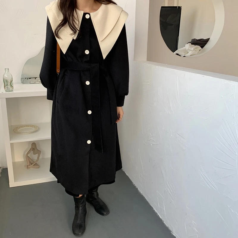 Alien Kitty Women Coats French Casual Female Winter Retro Single Breasted Oversize Elegant Loose Turn-down Collar Long Clothe
Alien Kitty Women Coats French Casual Female Winter Retro Single Breasted Oversize Elegant Loose Turn-down Collar Long Clothe