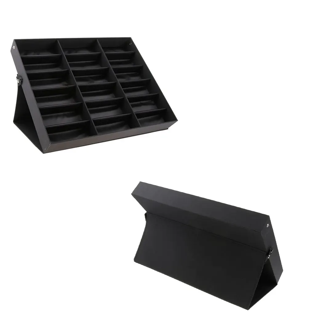 18 Slots Eyeglass Sunglasses Display Stand Box Glasses Organizer Holder Case Black / White 47 x 37 cm
18 Slots Eyeglass Sunglasses Display Stand Box Glasses Organizer Holder Case Black / White 47 x 37 cm