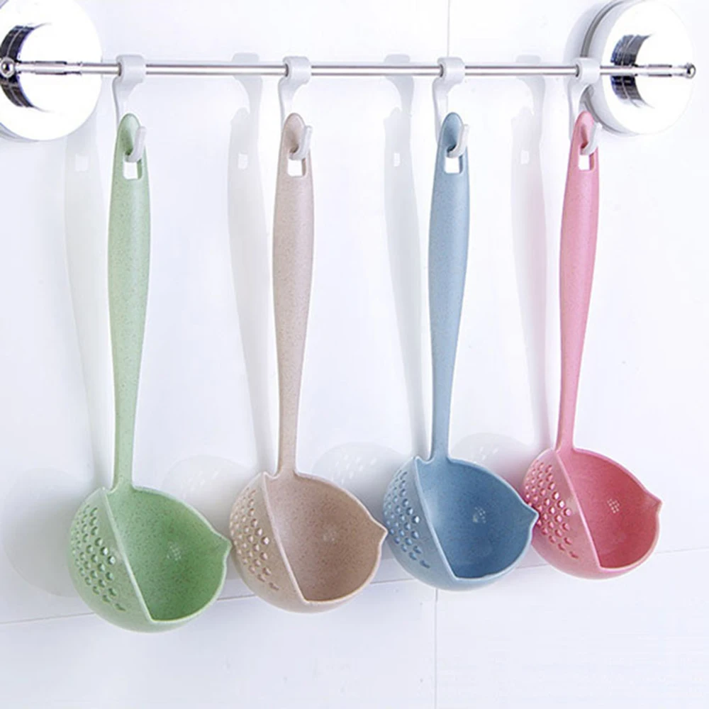 2 PCS Creative 2 in 1 Spoon Strainer Long Handle Soup Spoons Cute Tableware Cooking Plastic Ladle Tableware Kitchen Gadgets
2 PCS Creative 2 in 1 Spoon Strainer Long Handle Soup Spoons Cute Tableware Cooking Plastic Ladle Tableware Kitchen Gadgets