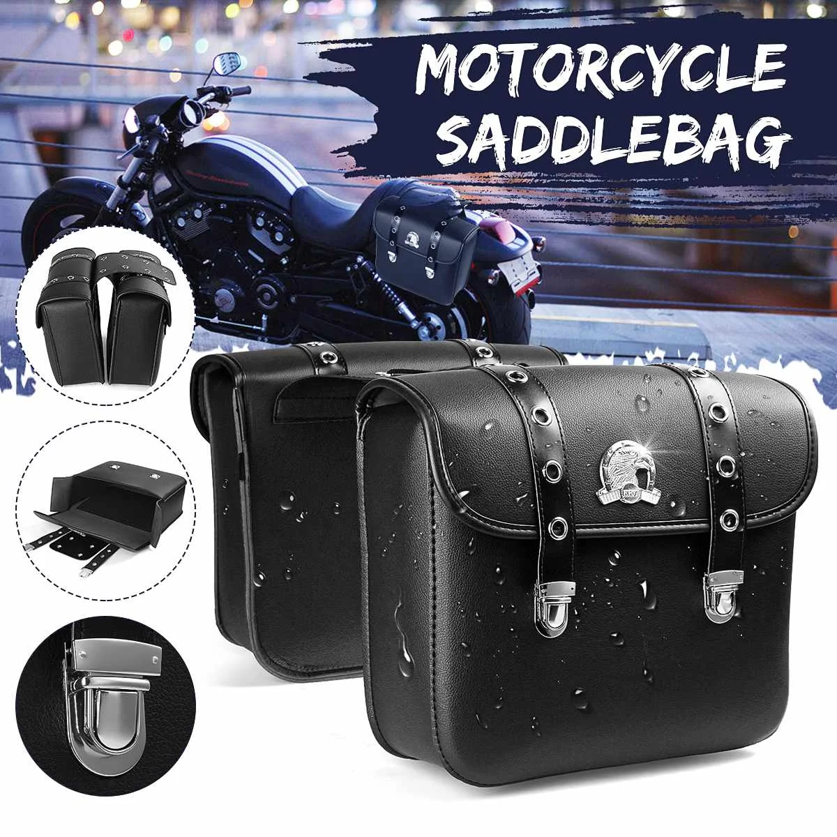 Универсальные мотоциклетные сумки, сумка для инструментов Cafe Racer, сумка для хранения багажа, водонепроницаемая сумка для мотокросса
Универсальные мотоциклетные сумки, сумка для инструментов Cafe Racer, сумка для хранения багажа, водонепроницаемая сумка для мотокросса