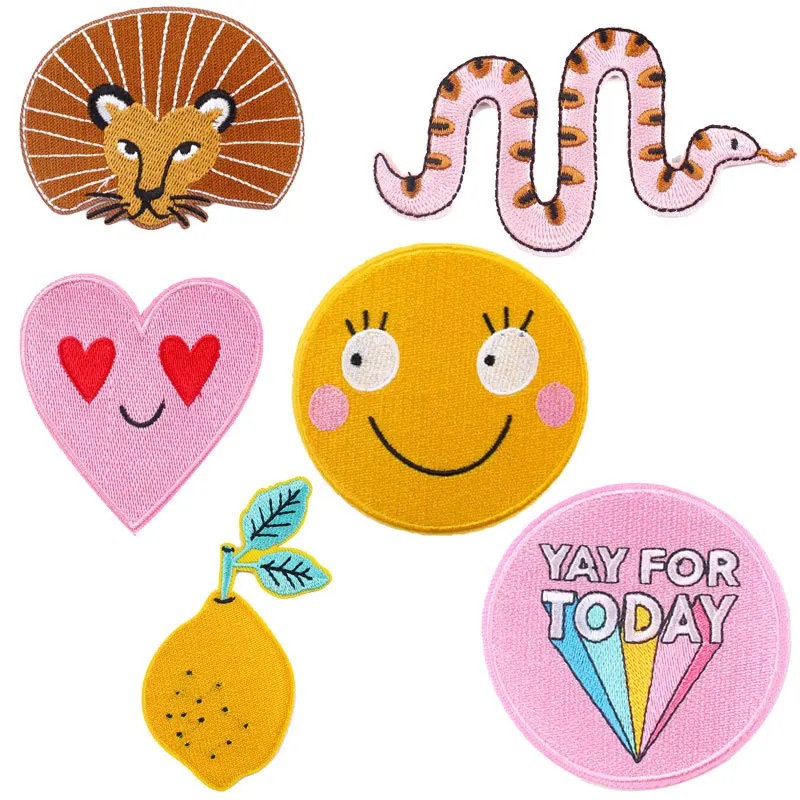 Cartoon Animal Patch Smiley Love Computer Embroidery Diy Decorative Embroidery Tiger Snake Embroidered Cloth Sticker
Cartoon Animal Patch Smiley Love Computer Embroidery Diy Decorative Embroidery Tiger Snake Embroidered Cloth Sticker