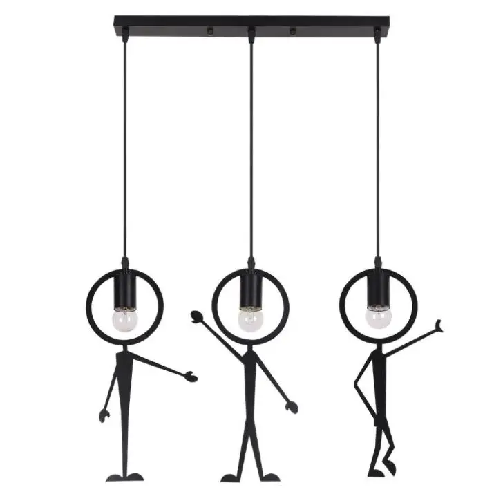 Retro little Iron Man cartoon children's iron man chandelier swing little man Chandelier
Retro little Iron Man cartoon children's iron man chandelier swing little man Chandelier