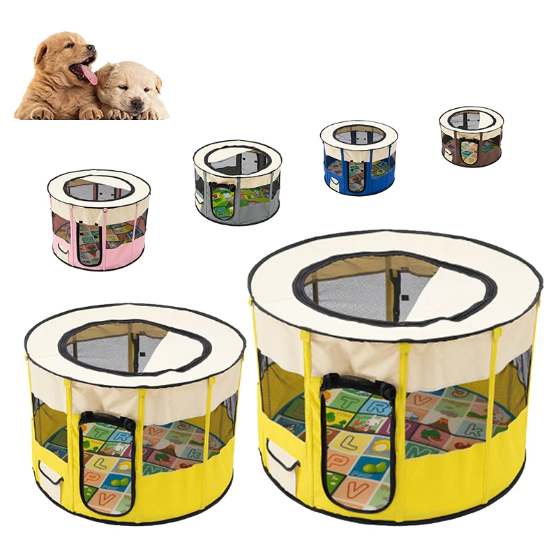 Portable Folding Pet tent Dog House Cage Dog Cat Tent Playpen Puppy Kennel Easy Operation Indoor Dogs Delivery Room Round Fence
Portable Folding Pet tent Dog House Cage Dog Cat Tent Playpen Puppy Kennel Easy Operation Indoor Dogs Delivery Room Round Fence