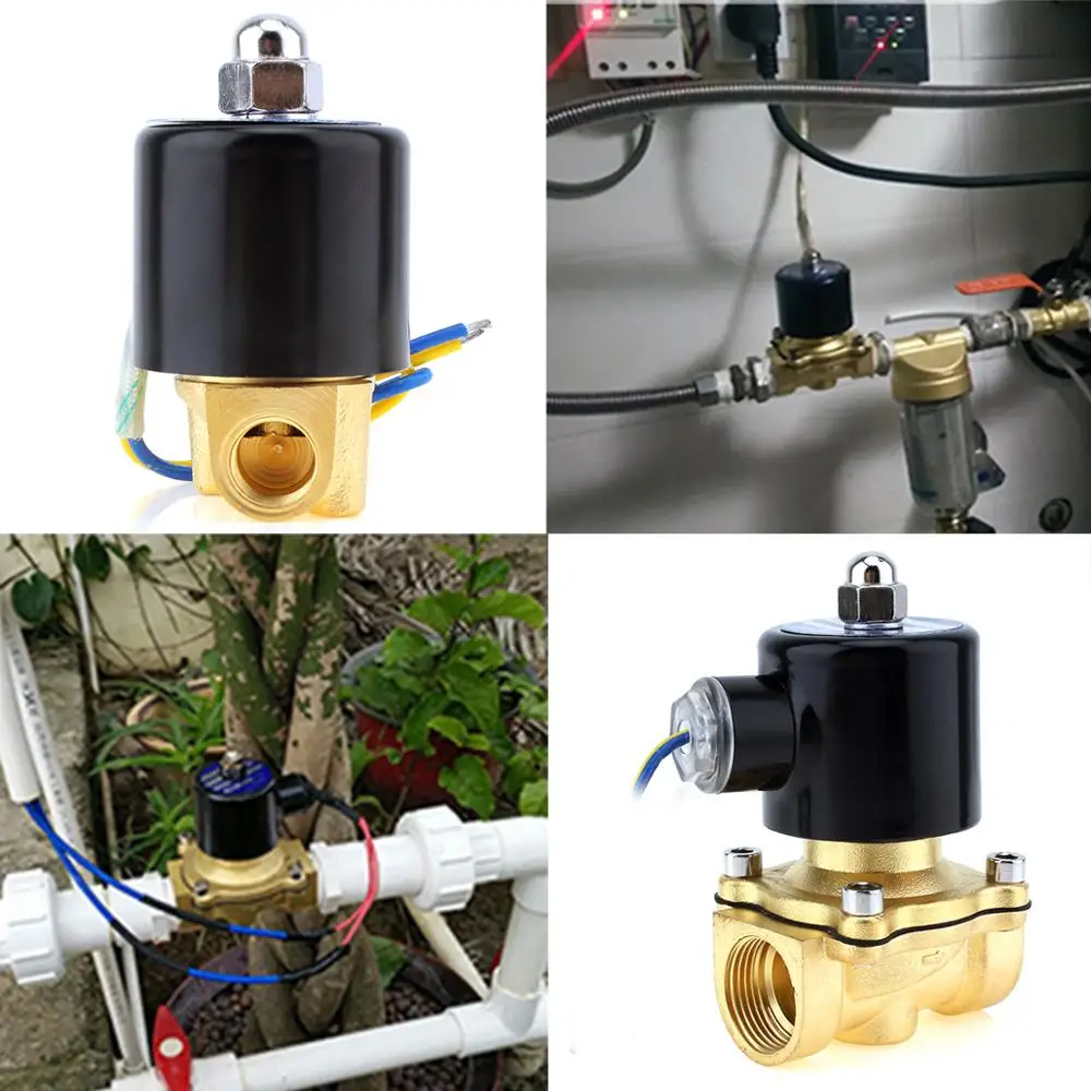 3/4" 1/4" Electric Solenoid Valve AC 110V/220V Brass Check Valve Water Solenoid Valve Pneumatic Valve for Water / Oil / Gas
3/4" 1/4" Electric Solenoid Valve AC 110V/220V Brass Check Valve Water Solenoid Valve Pneumatic Valve for Water / Oil / Gas