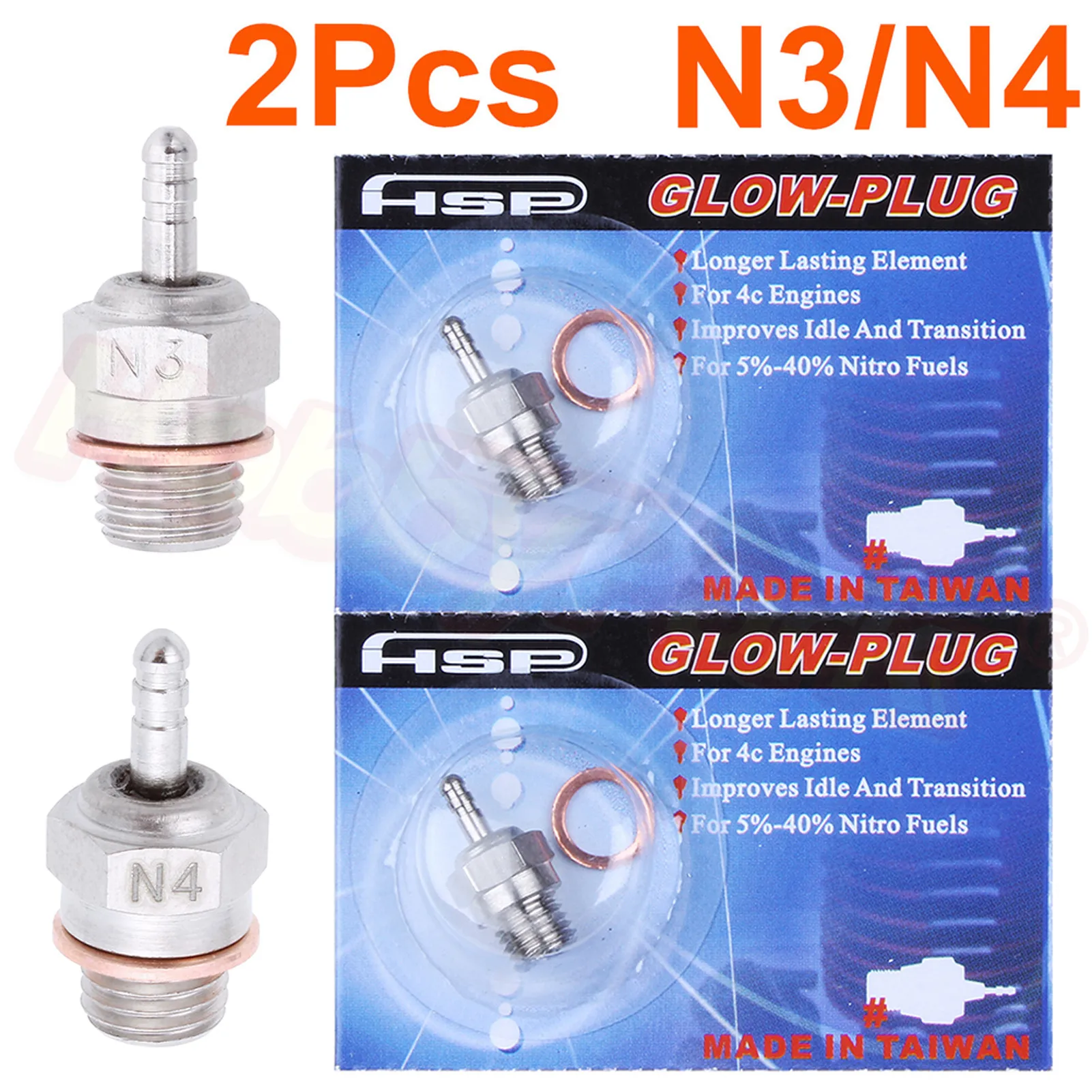 2 шт Свеча зажигания свеча #3 #4 N3 N4 VX SH Nitro детали двигателя Замена ОС #8 RC HSP 70117 для