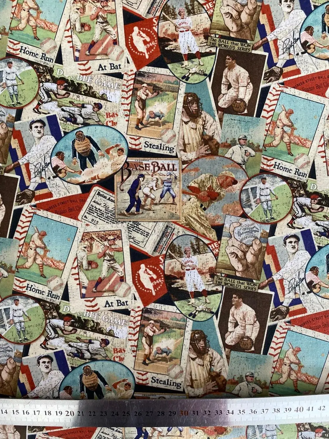 108*50 см бейсбольные фотографии, 100% хлопковая ткань с принтом, одежда ручной работы «сделай сам», платье, детская одежда для девочек 
108*50 см бейсбольные фотографии, 100% хлопковая ткань с принтом, одежда ручной работы «сделай сам», платье, детская одежда для девочек