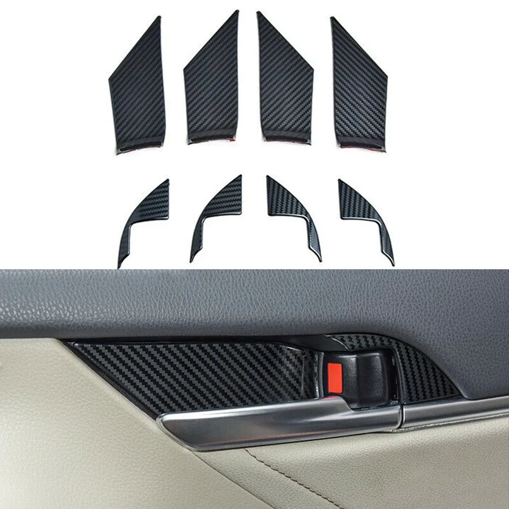 Steel Carbon Fiber Inside Door Handle Bowl Cover Trim 8psc For 2018-2021 Toyota Camry Interior Mouldings Carbon Fiber Black
Steel Carbon Fiber Inside Door Handle Bowl Cover Trim 8psc For 2018-2021 Toyota Camry Interior Mouldings Carbon Fiber Black