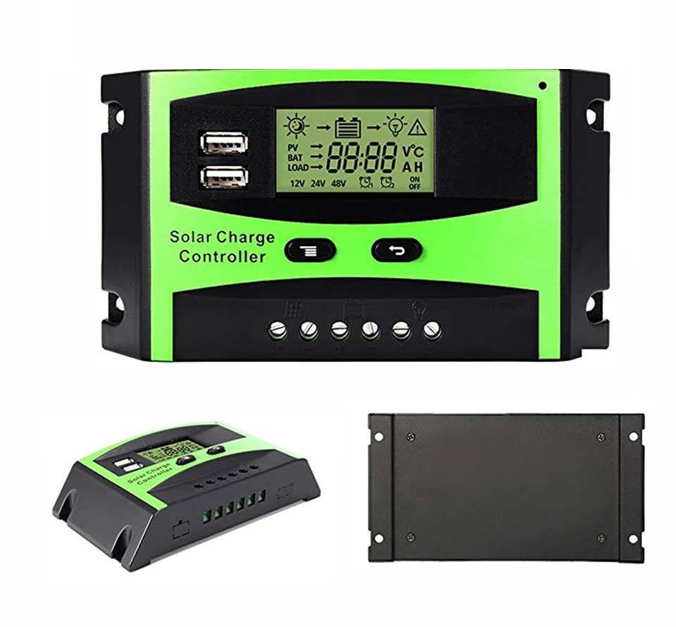 Solar Charge Controller 30A 12V/24V Solar Panel Intelligent Regulator Automatic Temperature With Dual USB Port PWM LCD Display
Solar Charge Controller 30A 12V/24V Solar Panel Intelligent Regulator Automatic Temperature With Dual USB Port PWM LCD Display