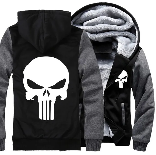 2021 New Winter Men's Punisher Jacket Casual Fashion Long Sleeve Zipper Hooded Plush Warm Sport Coat European Size S-5XL
2021 New Winter Men's Punisher Jacket Casual Fashion Long Sleeve Zipper Hooded Plush Warm Sport Coat European Size S-5XL