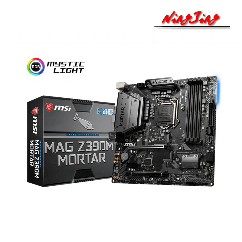 MSI MAG Z390M раствор Micro ATX Intel Z390 M.2 DDR4 SATA USB 3 1 Новинка 128 г двухканальная Поддержка 8 9 Gen
