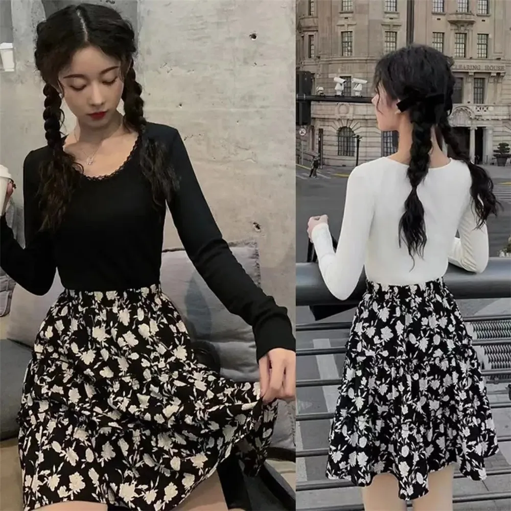 Floral Print High Waist Hip Hop Short Korean Mini skirts Gothic Mini Skirt for Women Black Midi skirt Ruffles Pleated Skirt
Floral Print High Waist Hip Hop Short Korean Mini skirts Gothic Mini Skirt for Women Black Midi skirt Ruffles Pleated Skirt