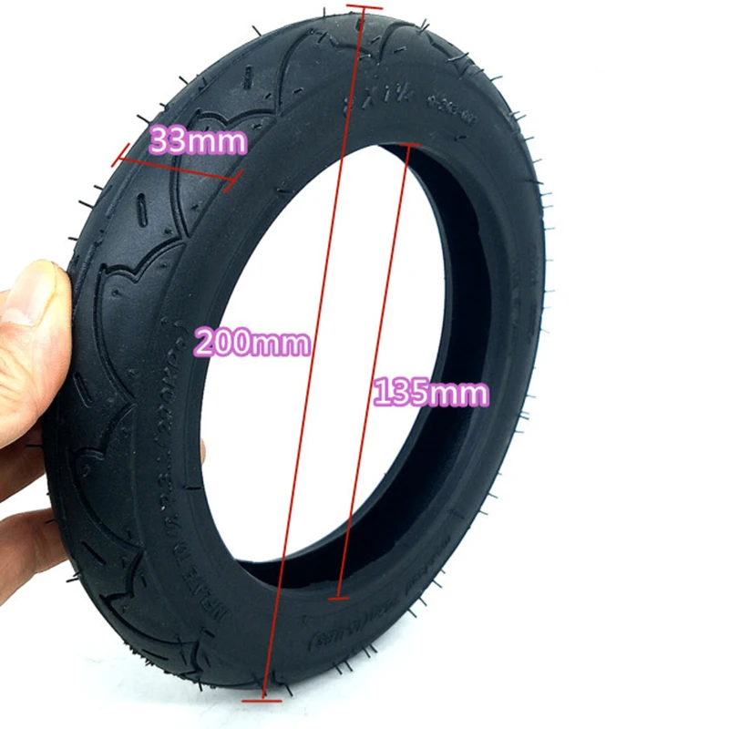 New Pneumatic Tire Inflatable Full Wheel for Scooter Anti-skid Shock Absorption 8" 8X1 1/4 (200*45) Electric Scooter Accessories
New Pneumatic Tire Inflatable Full Wheel for Scooter Anti-skid Shock Absorption 8" 8X1 1/4 (200*45) Electric Scooter Accessories