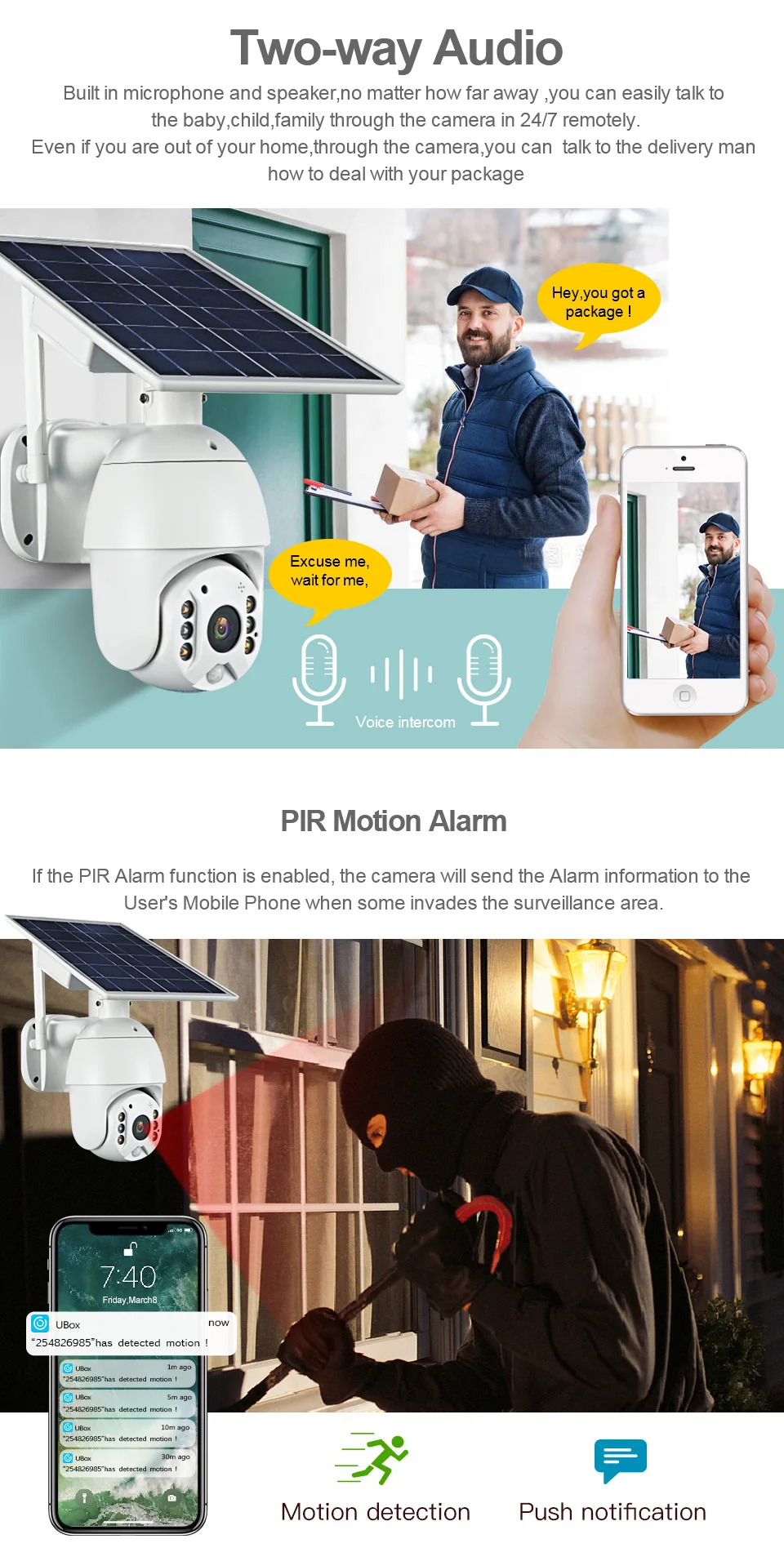 Escam Solar Camera 4G SIM Card 1080P HD Solar Panel Outdoor Monitoring CCTV Camera Two-way Intrusion Alarm Long Standby
Escam Solar Camera 4G SIM Card 1080P HD Solar Panel Outdoor Monitoring CCTV Camera Two-way Intrusion Alarm Long Standby