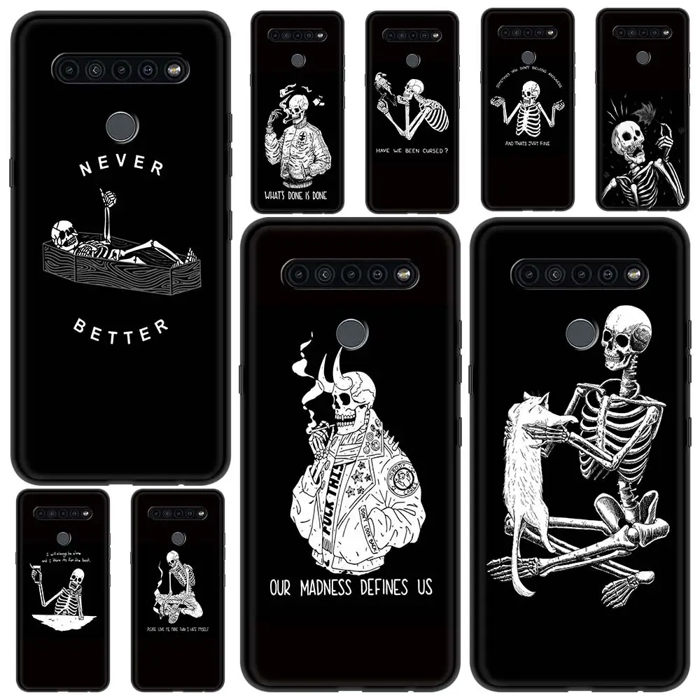 Black Cool Skull Black Soft Phone Case For LG K41S K61 K50 G6 K50s K40s K40 K42 K71 G7 G8 K52 Shockproof Back Cover Funda Shell
Black Cool Skull Black Soft Phone Case For LG K41S K61 K50 G6 K50s K40s K40 K42 K71 G7 G8 K52 Shockproof Back Cover Funda Shell