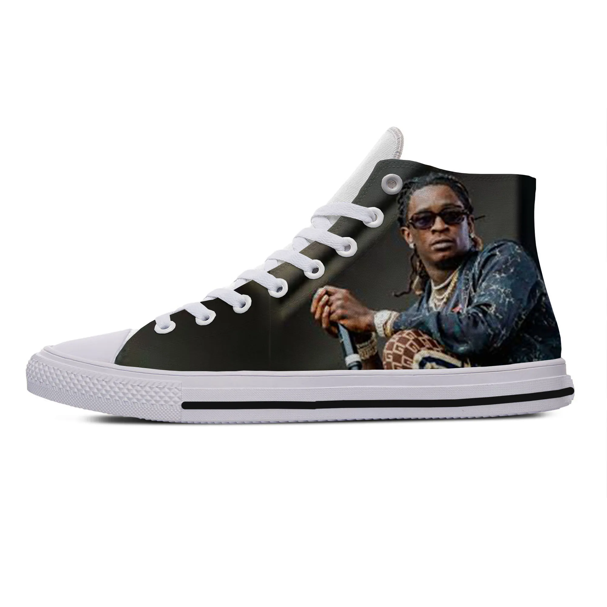 Кроссовки унисекс высокие повседневная обувь на заказ в стиле хип-хоп рэп