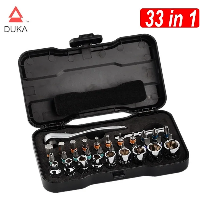 Xiaomi DUKA 33 In 1 Multi-purpose Ratchet Wrench Screwdriver S2 Magnetic Bits Tools Set ATuMan RS2 DIY Household Repair Tool
Xiaomi DUKA 33 In 1 Multi-purpose Ratchet Wrench Screwdriver S2 Magnetic Bits Tools Set ATuMan RS2 DIY Household Repair Tool