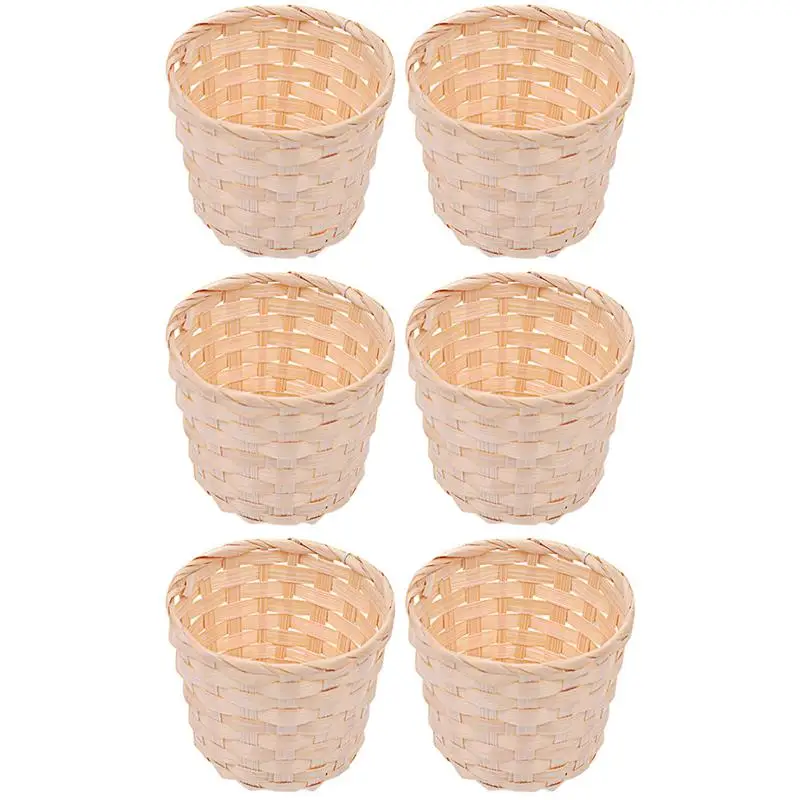 6Pcs Mini Bamboo Baskets Desktop Decorative Flower Basket Sundries Storage Basket
6Pcs Mini Bamboo Baskets Desktop Decorative Flower Basket Sundries Storage Basket