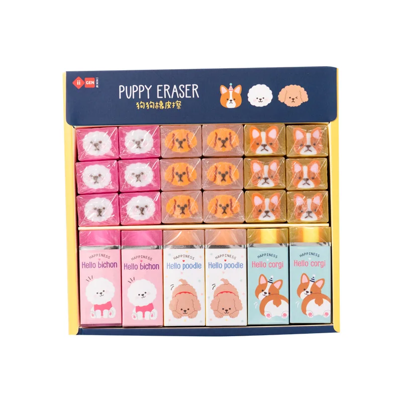 36 pcs/lot Cartoon Dog Eraser Cute Writing Drawing Rubber Pencil Eraser Stationery For Kids Gifts school suppies
36 pcs/lot Cartoon Dog Eraser Cute Writing Drawing Rubber Pencil Eraser Stationery For Kids Gifts school suppies