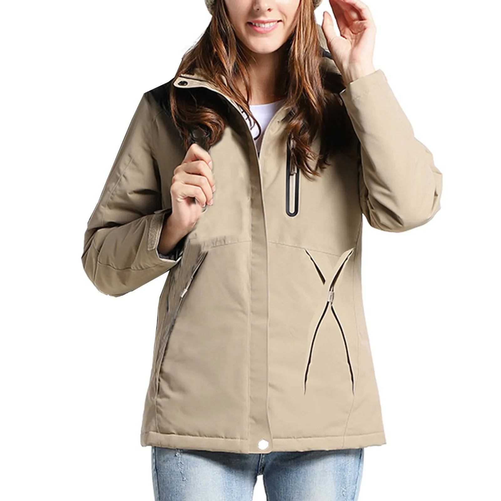 Jackets Hat Windproof And Charging Area Heating Hiking Heating 3 Velvet USB Women Detachable With Soild Jackets Lightweight Coat
Jackets Hat Windproof And Charging Area Heating Hiking Heating 3 Velvet USB Women Detachable With Soild Jackets Lightweight Coat