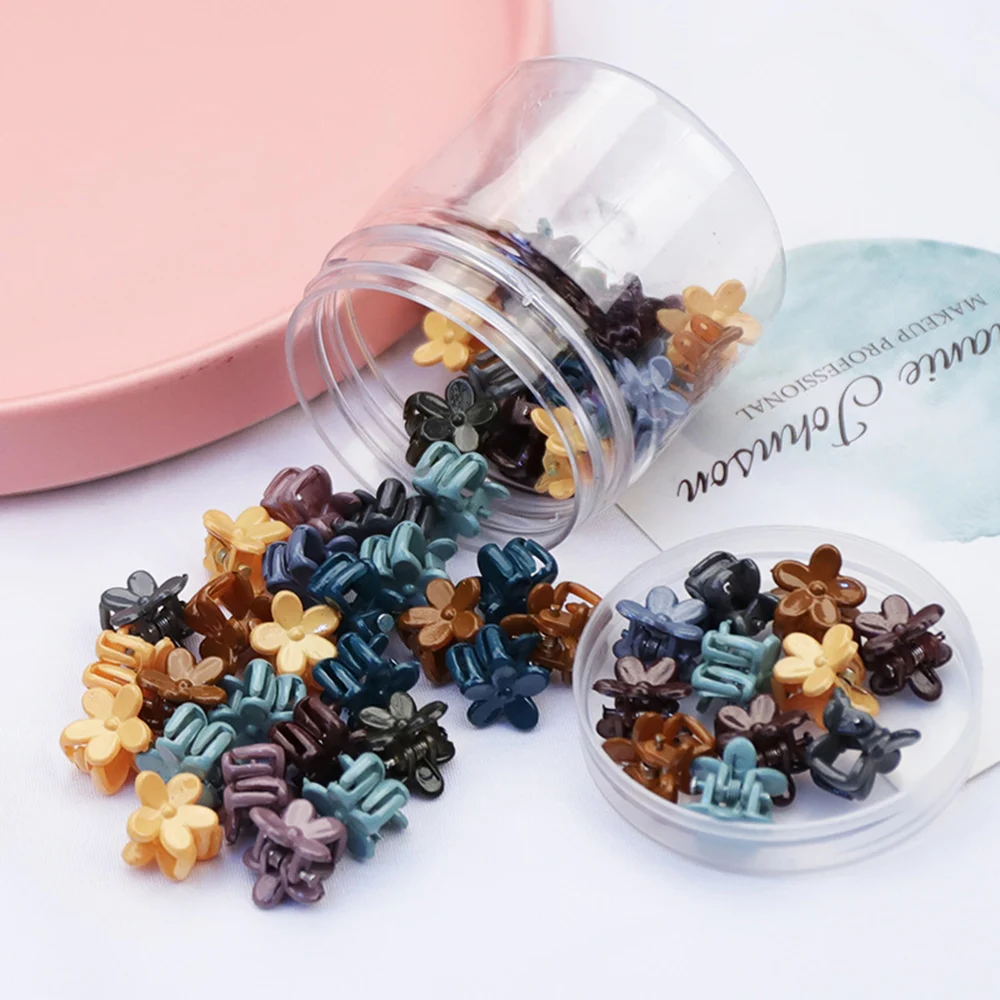 40 Pcs Colorful Mini Flower Hair Clips Claw Barrettes Mixed Color Mini Jaw Clip Cute Hairpin Hair Accessories For Women Girls
40 Pcs Colorful Mini Flower Hair Clips Claw Barrettes Mixed Color Mini Jaw Clip Cute Hairpin Hair Accessories For Women Girls
