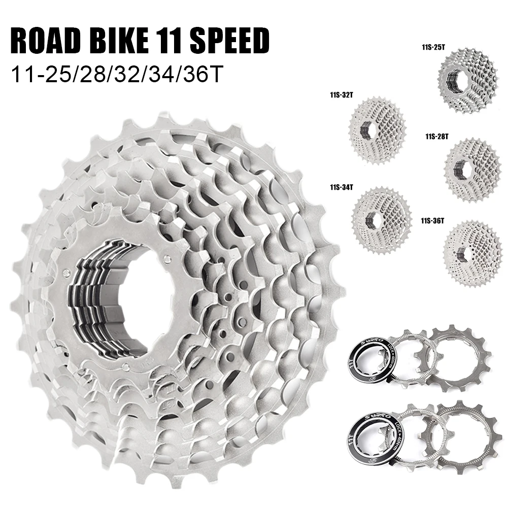 Road Bike 11 Speed Cassette 11-25T/28T/32T/34T/36T Bicycle Freewheel for Shimano SRAM HG Hub Bike Accessories Wear-resistant
Road Bike 11 Speed Cassette 11-25T/28T/32T/34T/36T Bicycle Freewheel for Shimano SRAM HG Hub Bike Accessories Wear-resistant