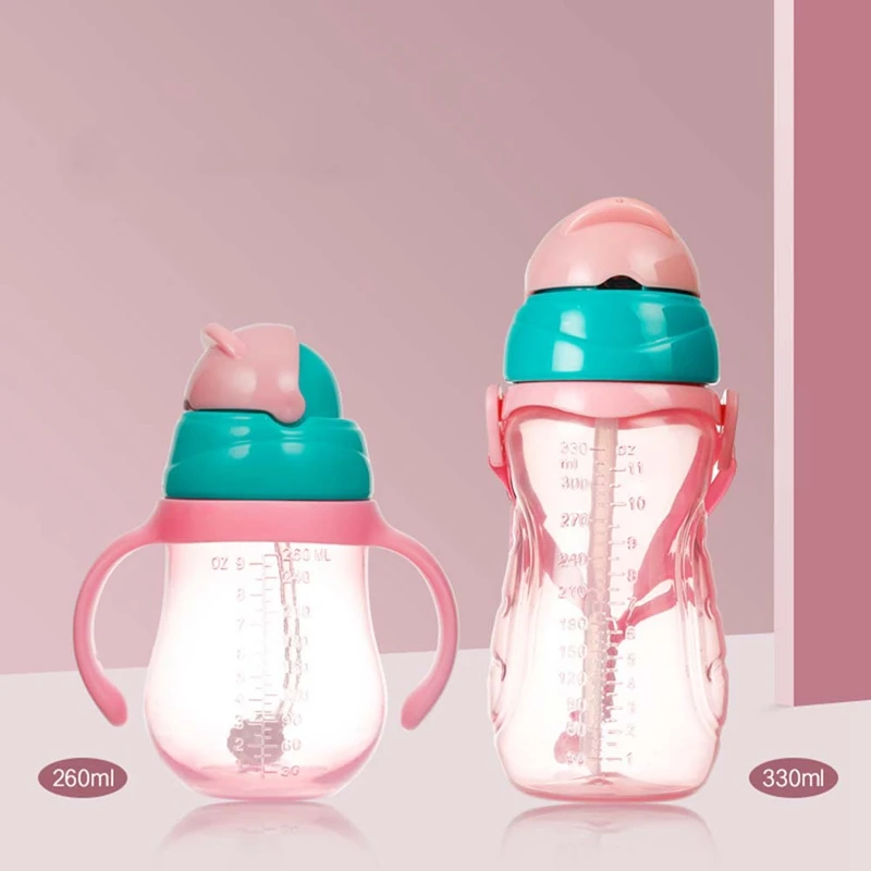 260ML/330ML Children School Drinking Cup With Handle Baby Kids Learning Feeding Drinking Water with Straw Silicone Bottle
260ML/330ML Children School Drinking Cup With Handle Baby Kids Learning Feeding Drinking Water with Straw Silicone Bottle