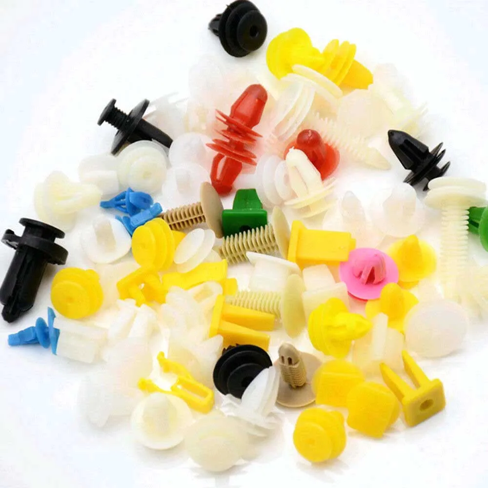 100pcs Plastic Car Clips Bumper Door Panel Rivet Fasteners Decorative Moulding Clips Fender Retainer Clip Rivets High Quality
100pcs Plastic Car Clips Bumper Door Panel Rivet Fasteners Decorative Moulding Clips Fender Retainer Clip Rivets High Quality