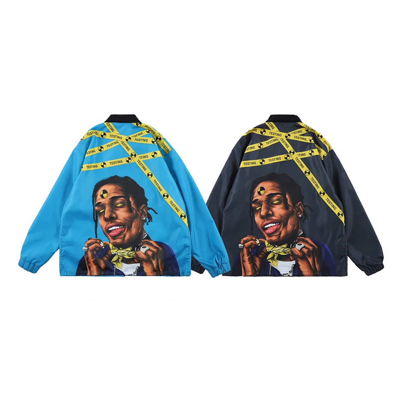 Asap Rocky Men Bomber Jacket Hip Hop Windbreaker Pilot Coat Rap Star Cargo Streetwear Jacket Casual Tracksuit For Spring&Autumn
Asap Rocky Men Bomber Jacket Hip Hop Windbreaker Pilot Coat Rap Star Cargo Streetwear Jacket Casual Tracksuit For Spring&Autumn