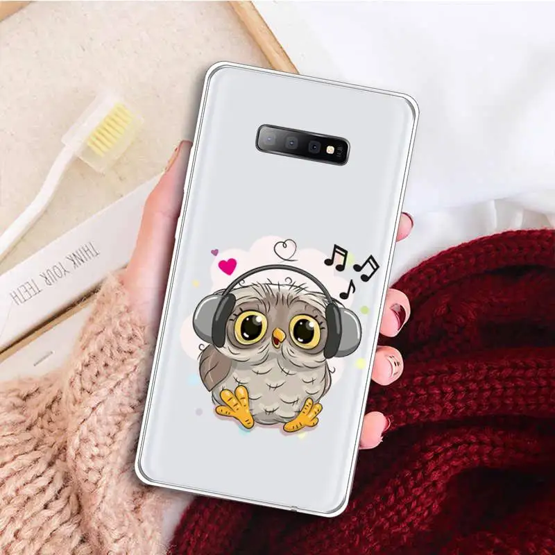 Cute Owl cartoon animal Phone Case Transparent For Samsung Galaxy A 71 21s S note 8 9 10 plus 20 ultra
Cute Owl cartoon animal Phone Case Transparent For Samsung Galaxy A 71 21s S note 8 9 10 plus 20 ultra