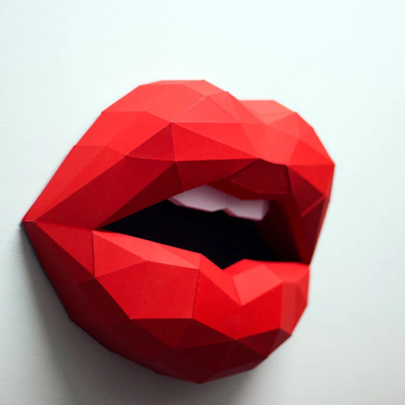 Sexy Mouth 27cm Paper 3D Paper Puzzle DIY Material Manual Creative Home Decor Props #7519 Hand Made Cute Geometric Paper Figures
Sexy Mouth 27cm Paper 3D Paper Puzzle DIY Material Manual Creative Home Decor Props #7519 Hand Made Cute Geometric Paper Figures