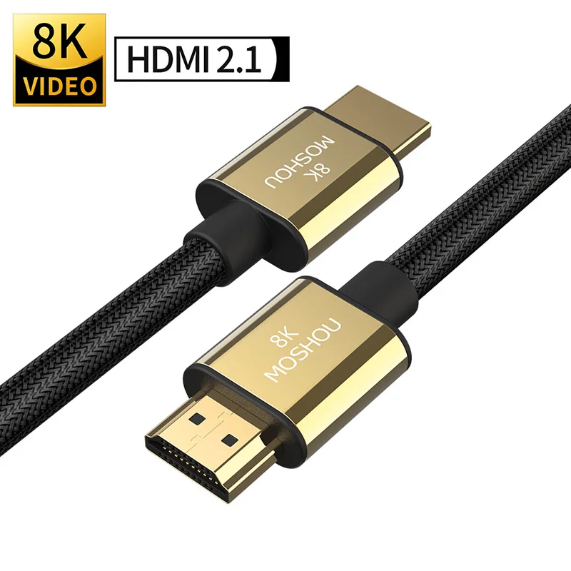 HDMI 2 1 кабель 8K 60Hz 4K 120Hz 48 Гбит/с ARC HDR видео шнур высокой четкости для усилителя ТВ PS4