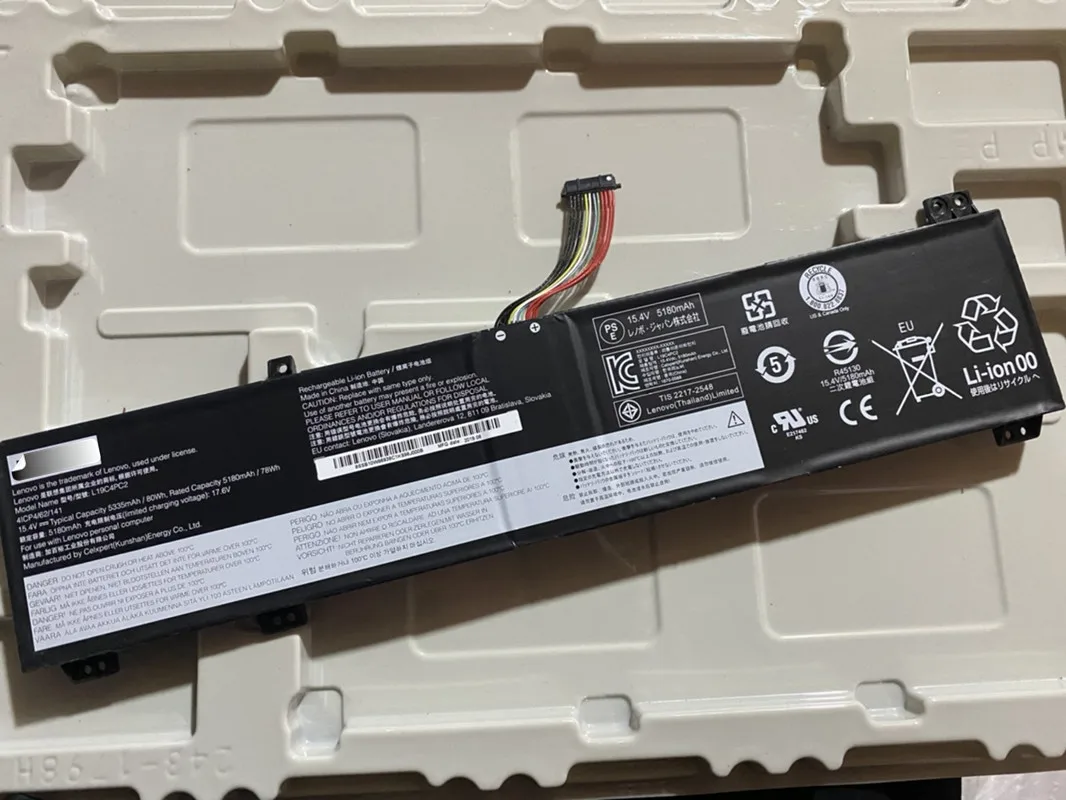 15.4V 80WH Genuine L19C4PC2 L19M4PC2 Laptop Battery For Lenovo Y9000K 2020 Legion 5i-17 7-15IMH05 7i-15IMH
15.4V 80WH Genuine L19C4PC2 L19M4PC2 Laptop Battery For Lenovo Y9000K 2020 Legion 5i-17 7-15IMH05 7i-15IMH