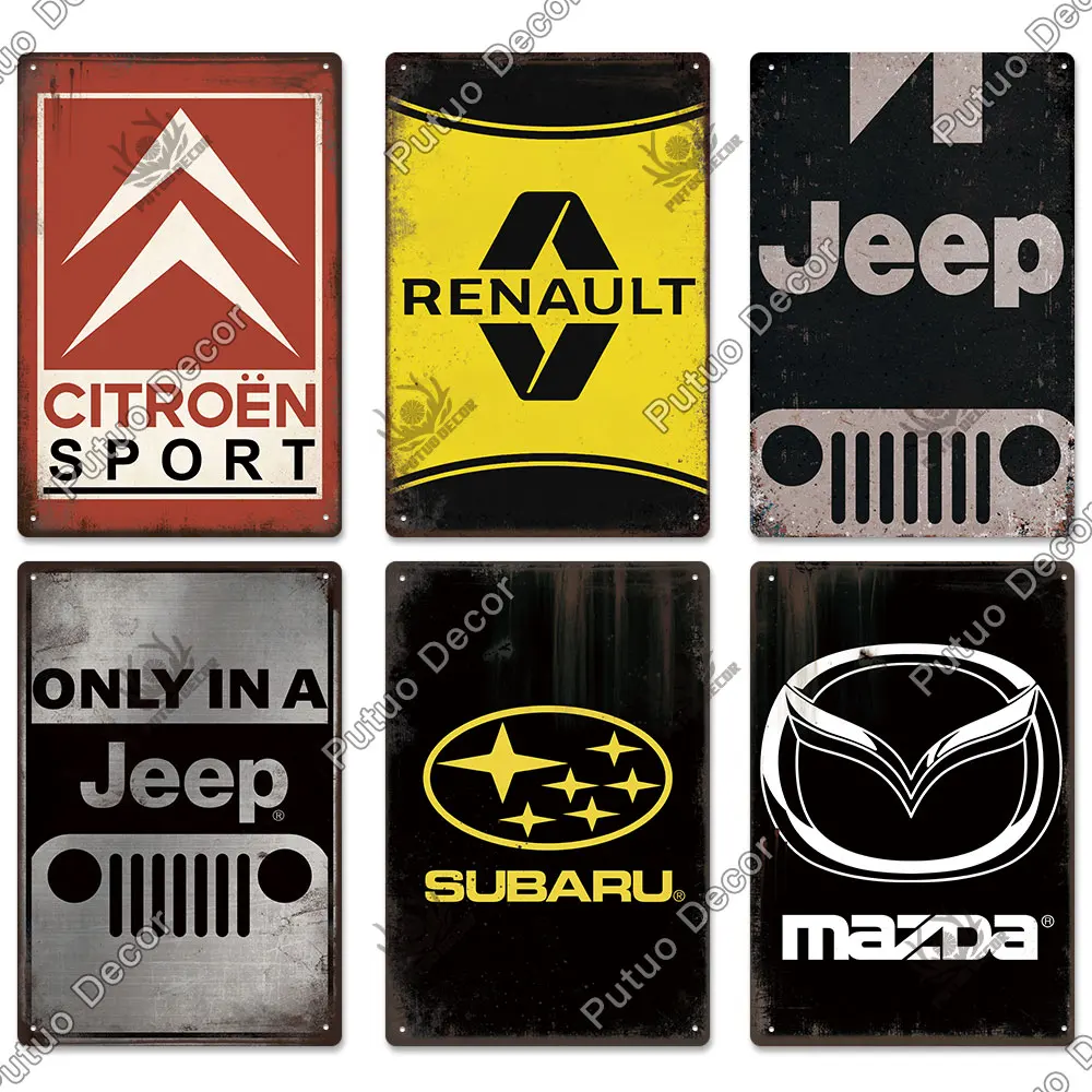 Putuo Decor Car Brand Vintage Tin Sign Metal Sign Decorative Plaque for Garage Gas Station Man Cave Home Wall Decor Metal Plate
Putuo Decor Car Brand Vintage Tin Sign Metal Sign Decorative Plaque for Garage Gas Station Man Cave Home Wall Decor Metal Plate