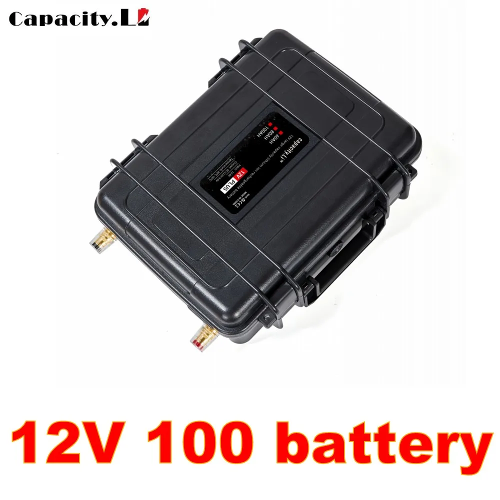 12V lithium battery pack 12.6V100AH rechargeable battery waterproof with 10A charger Used for marine propellers,LED lights
12V lithium battery pack 12.6V100AH rechargeable battery waterproof with 10A charger Used for marine propellers,LED lights