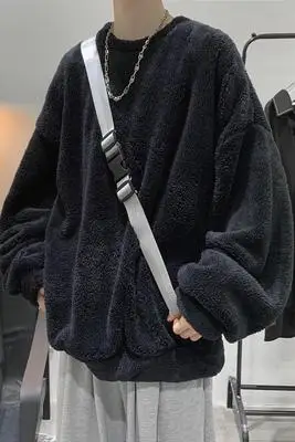 New Double-sided Velvet Soft Pullover Sweater Lazy Wind Men and Women BF Lovers Wear Clothes Network Red Fairy Hair Jacket Trend
New Double-sided Velvet Soft Pullover Sweater Lazy Wind Men and Women BF Lovers Wear Clothes Network Red Fairy Hair Jacket Trend