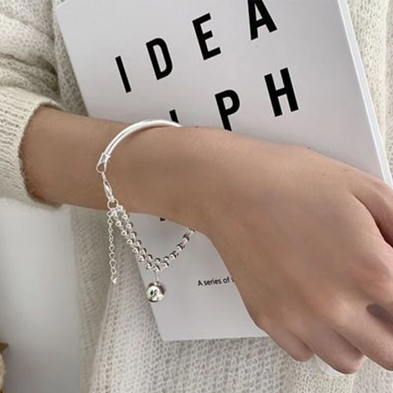 Silver Bracelet Spring New Fashion Creative Bead Chain Handmade Tassel Pendant Wedding Bride Jewelry Gift Romantic
Silver Bracelet Spring New Fashion Creative Bead Chain Handmade Tassel Pendant Wedding Bride Jewelry Gift Romantic