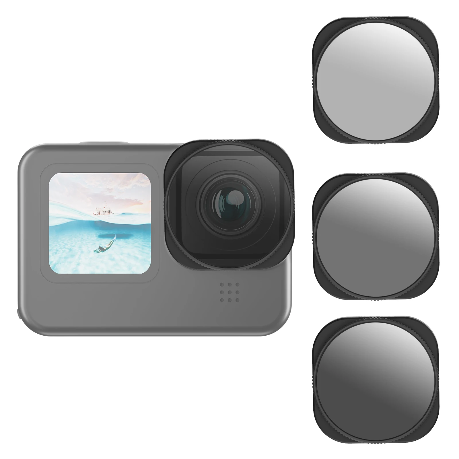 Aluminium Alloy Frame 2 In 1 For GoPro 9 10 Polarizer Filter TELESIN 3Pcs ND8/PL ND16/PL ND32/PL Lens Filter For GoPro Hero 9 10 
Aluminium Alloy Frame 2 In 1 For GoPro 9 10 Polarizer Filter TELESIN 3Pcs ND8/PL ND16/PL ND32/PL Lens Filter For GoPro Hero 9 10