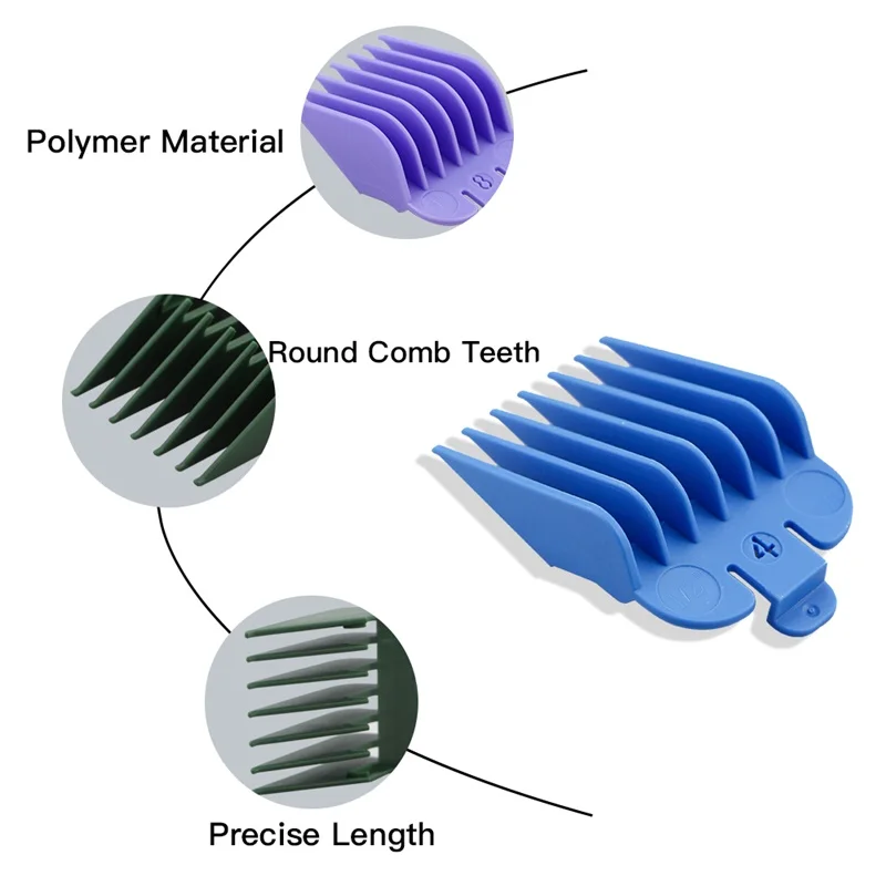 8 Pieces of Universal Hair Clipper Limit Comb Guide Attachment Size Accessories Professional Hair Clipper Modeling Accessories
8 Pieces of Universal Hair Clipper Limit Comb Guide Attachment Size Accessories Professional Hair Clipper Modeling Accessories