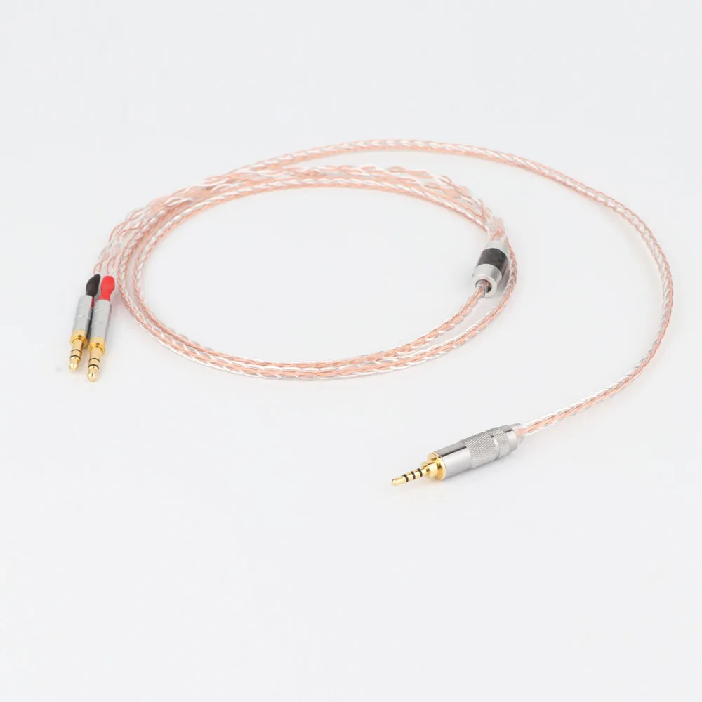 hi-end 2.5 mm Plug to 2x3.5MM 8cores Headphones Cable Audio Upgrade Cable hifi audio OCC+silver plated AUX cable
hi-end 2.5 mm Plug to 2x3.5MM 8cores Headphones Cable Audio Upgrade Cable hifi audio OCC+silver plated AUX cable