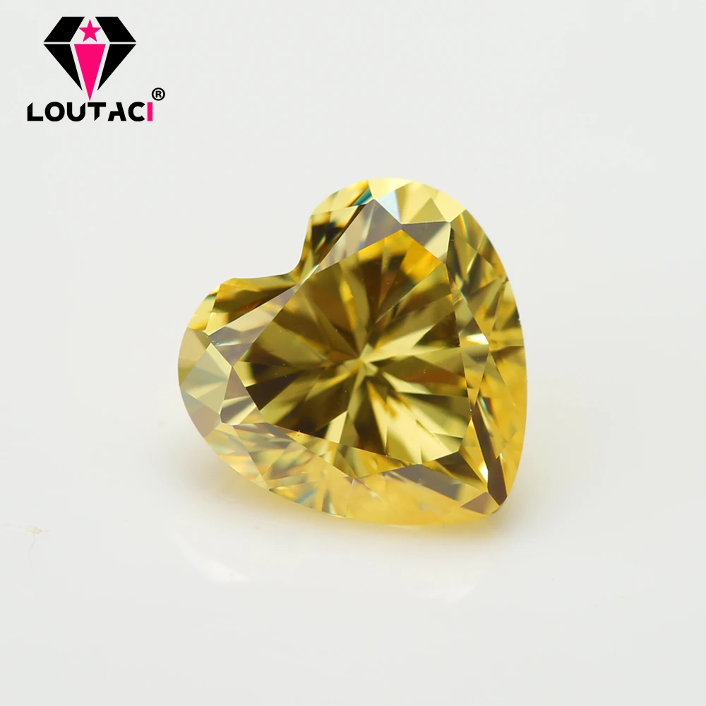 LOUTACI Colored Cubic Zirconia Heart Shape Golden Yellow Color Loose Gemstone Wholesale Factory Price Big Size 11x11-15x15mm
LOUTACI Colored Cubic Zirconia Heart Shape Golden Yellow Color Loose Gemstone Wholesale Factory Price Big Size 11x11-15x15mm