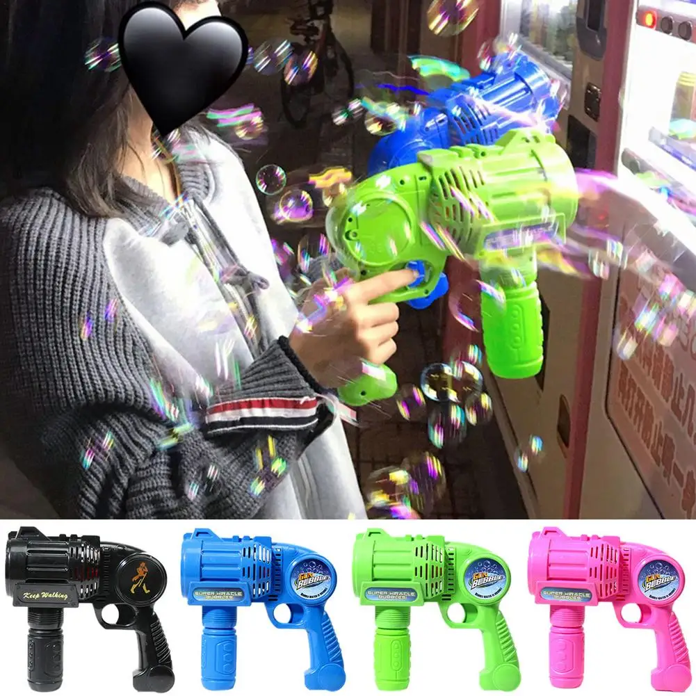 Kids Bubble Machine 6-hole Gatling Automatic Bubble Blower Safe Interactive Toy Summer Children's Toy Gun Wedding Supplies 
Kids Bubble Machine 6-hole Gatling Automatic Bubble Blower Safe Interactive Toy Summer Children's Toy Gun Wedding Supplies