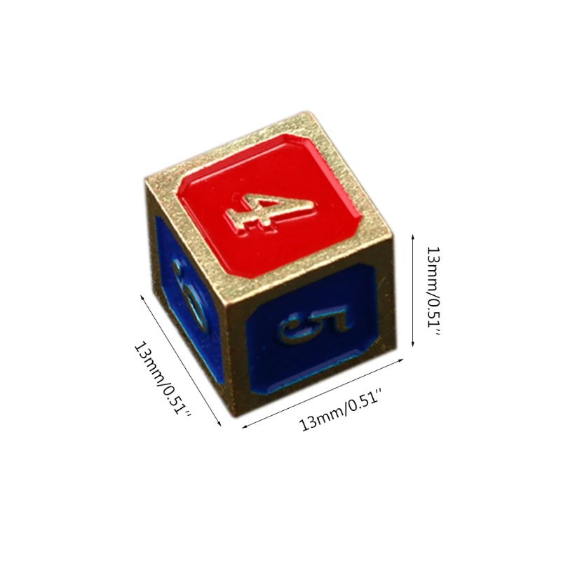 H4GF 5Pcs/Set 6 Sided Number Color Alloy Dice Party Family DIY Games Engraving Educational Toys Accessaries
H4GF 5Pcs/Set 6 Sided Number Color Alloy Dice Party Family DIY Games Engraving Educational Toys Accessaries