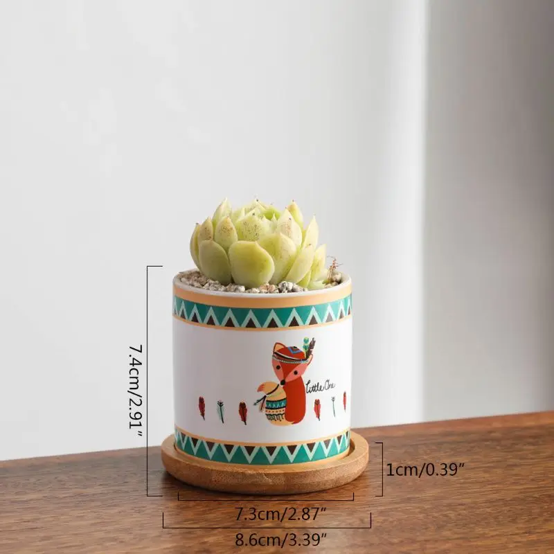 Ceramic Succulent Planter, Cactus Plant Pot with Beautiful Pattern, Cute Pot wi
Ceramic Succulent Planter, Cactus Plant Pot with Beautiful Pattern, Cute Pot wi