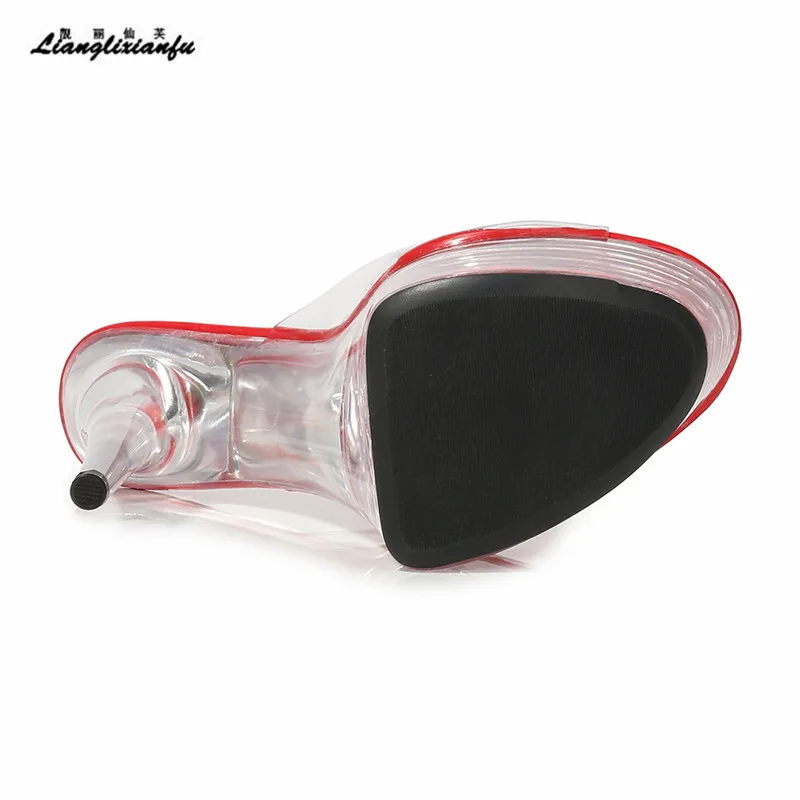 LLXF Sandals zapatos outside Slipper Peep Toe 15cm thin heels Shoes woman Stiletto female transparent Flowers Waterproof pumps
LLXF Sandals zapatos outside Slipper Peep Toe 15cm thin heels Shoes woman Stiletto female transparent Flowers Waterproof pumps