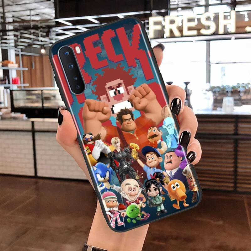 

Soft TPU Cover Disney Wreck-It Ralph for OnePlus Nord N100 N10 8T 8 7T 7 6T 6 5T Pro Black Phone Case