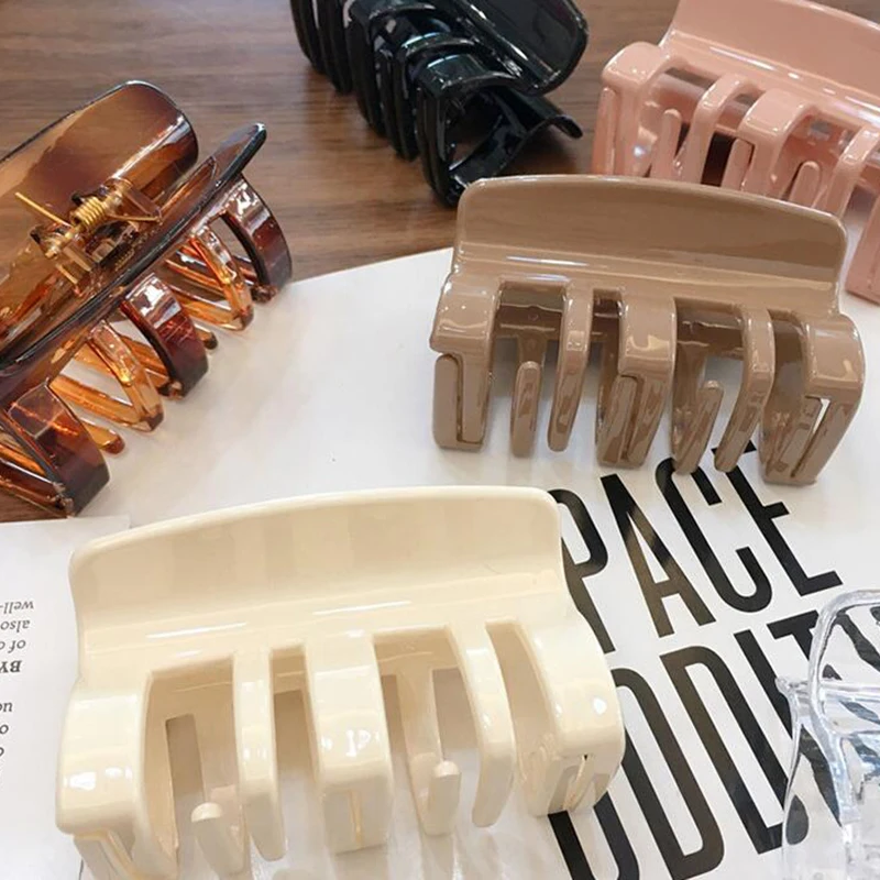 Hair Accessories New Claw Clip for Women Tough Colorful Plastic Hair Claws Large Size Hair Clamps Claw Clip Crab Christmas Gifts
Hair Accessories New Claw Clip for Women Tough Colorful Plastic Hair Claws Large Size Hair Clamps Claw Clip Crab Christmas Gifts